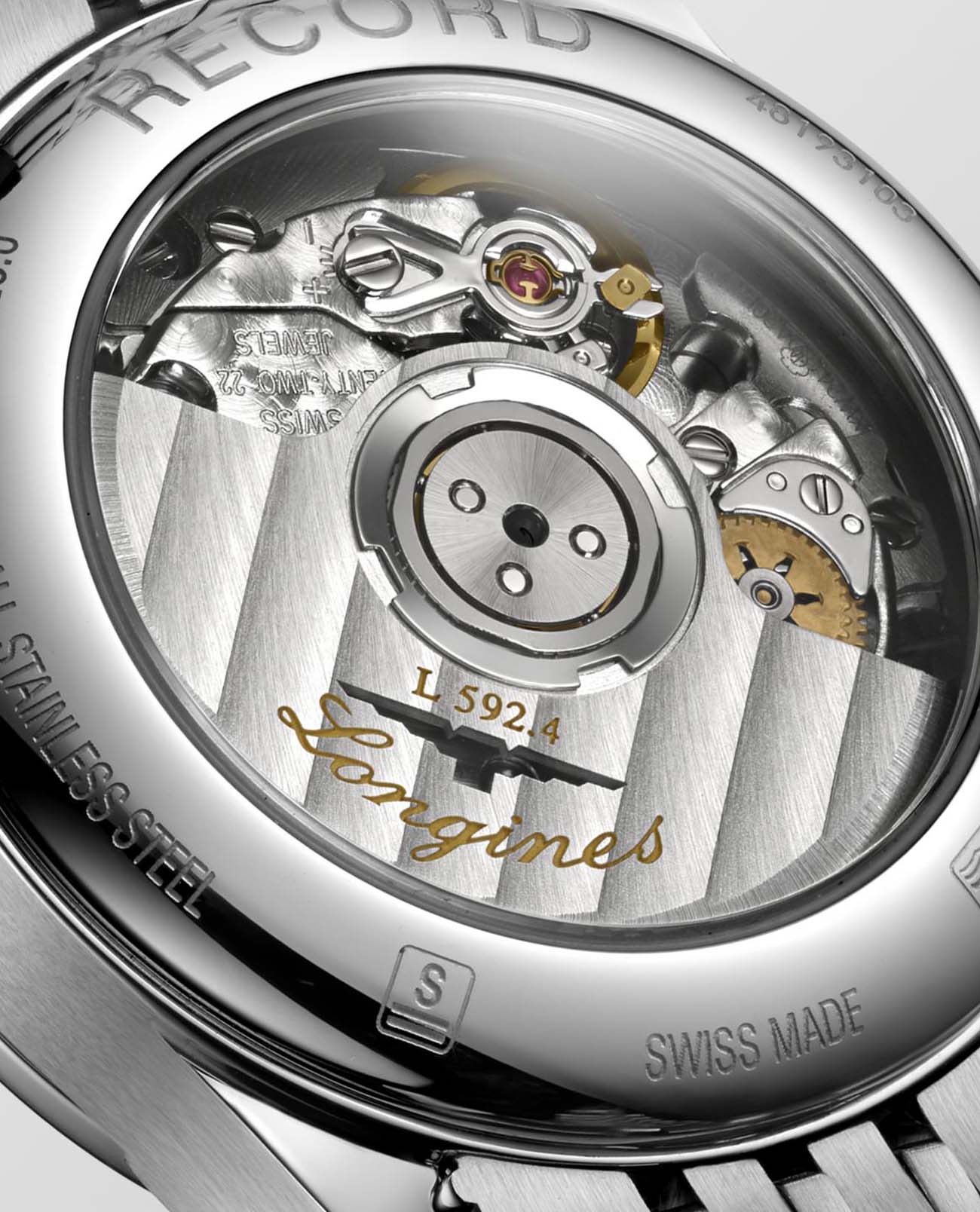 Longines Longines Record Collection L2.320.0.87.6, record швейцария женские часы на браслете нержавеющая сталь боковой вид